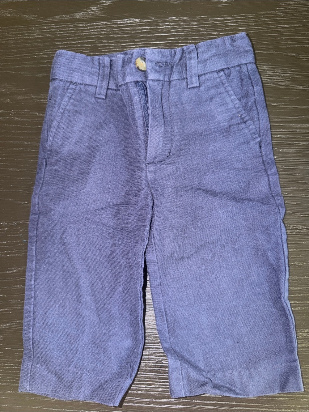Janie and Jack Navy Blue Pull-On Kids Shorts